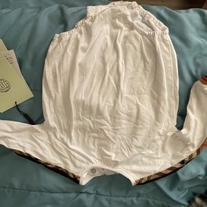 Burberry baby long sleeve onesie